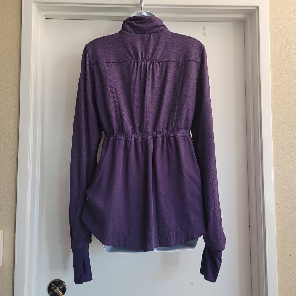 Lululemon Reversible Jacket INNER PEACE Fit & Flare Purple Yoga - Picture 8 of 16